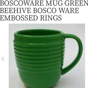 Srunning Bosco Ware Beehive Cups with Saucers